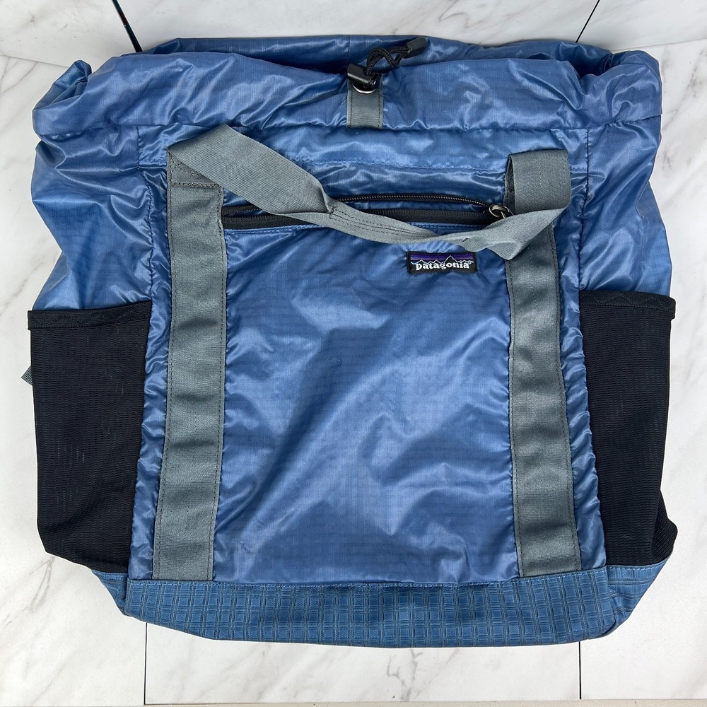 Vintage Patagonia Lightweight Travel Tote Packable Backpack Blue